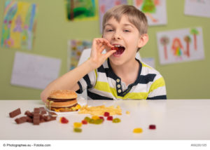 Child eating food